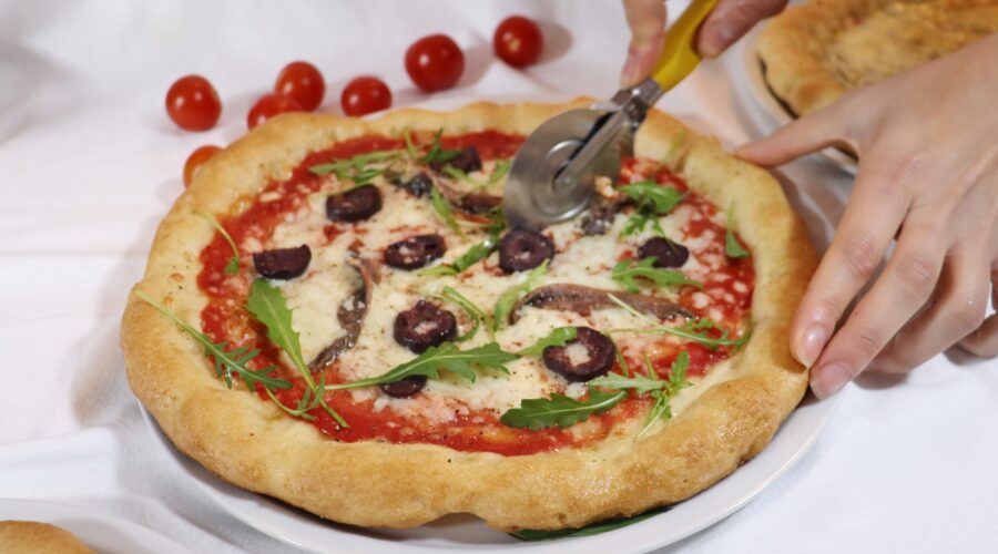 base pizza senza glutine taglio