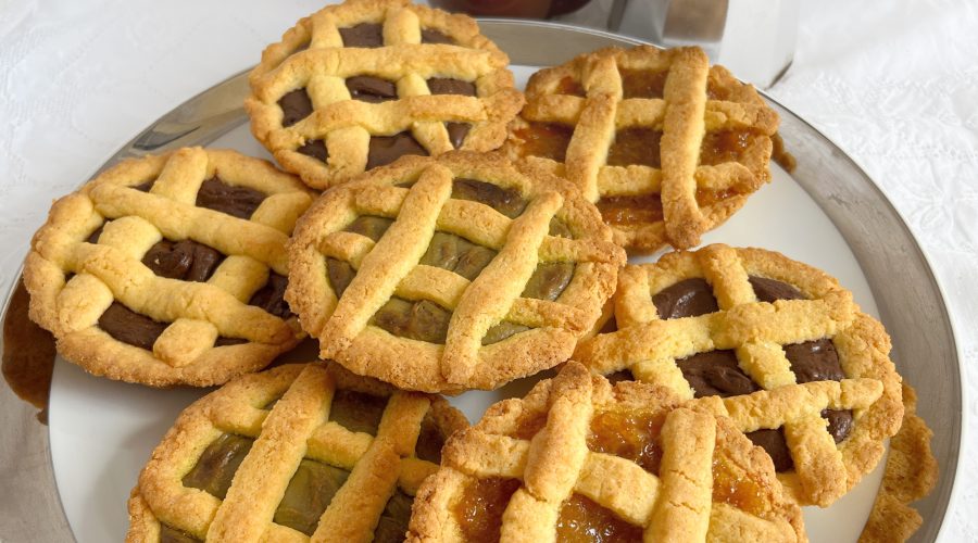 crostatine senza glutine con marmellata e creme