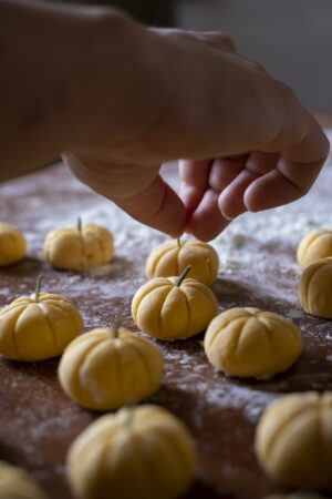 gnocchi di zucca senza glutine a forma di zucca