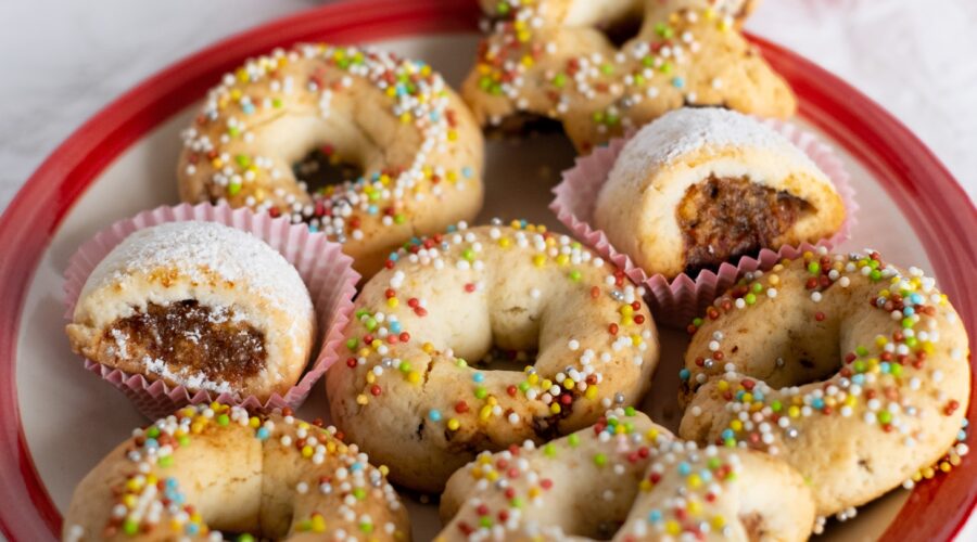 biscotti siciliani ai datteri e noci per natale e cubbaita