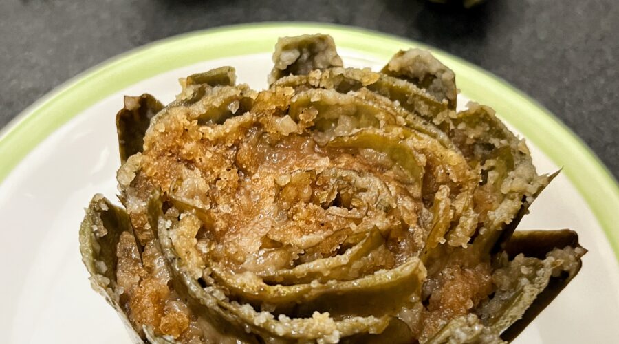 carciofi ripieni di mollica senza glutine