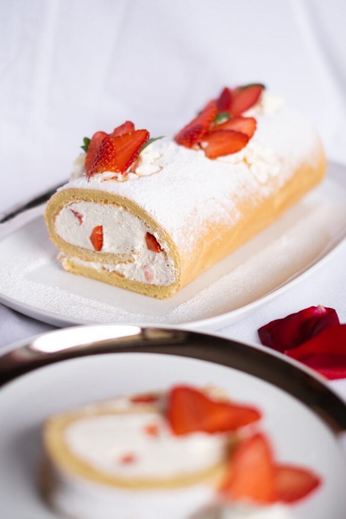 rotolone dell'amore fragole e panna