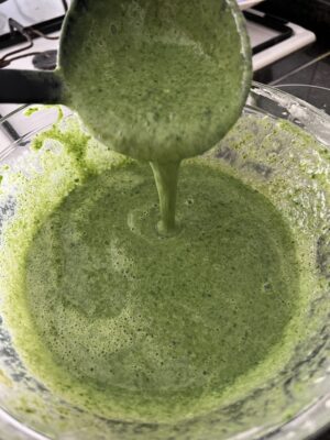 crepes senza glutine verdi agli spinaci