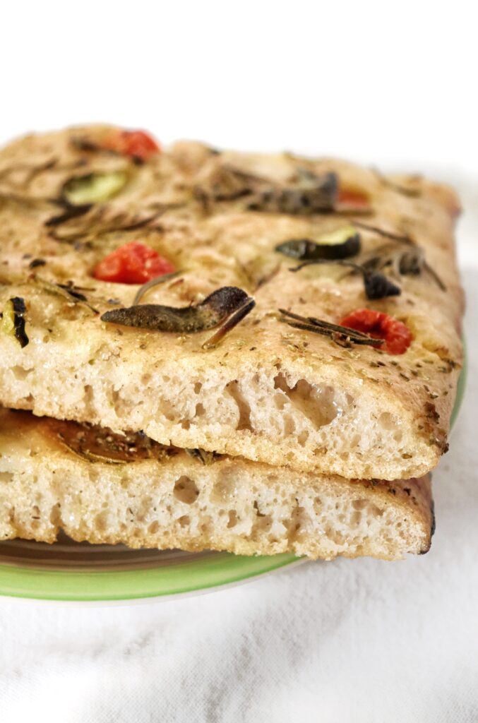 focaccia rustica senza glutine con grano saraceno e miscele naturali