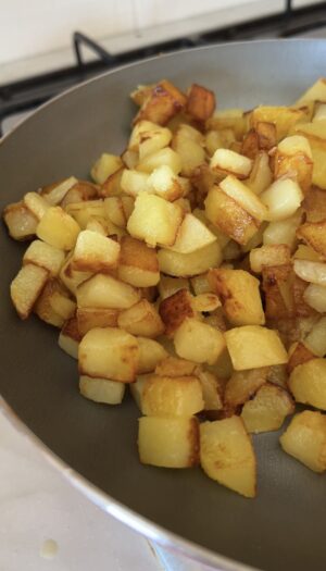 torta salata senza glutine con cubetti di patate