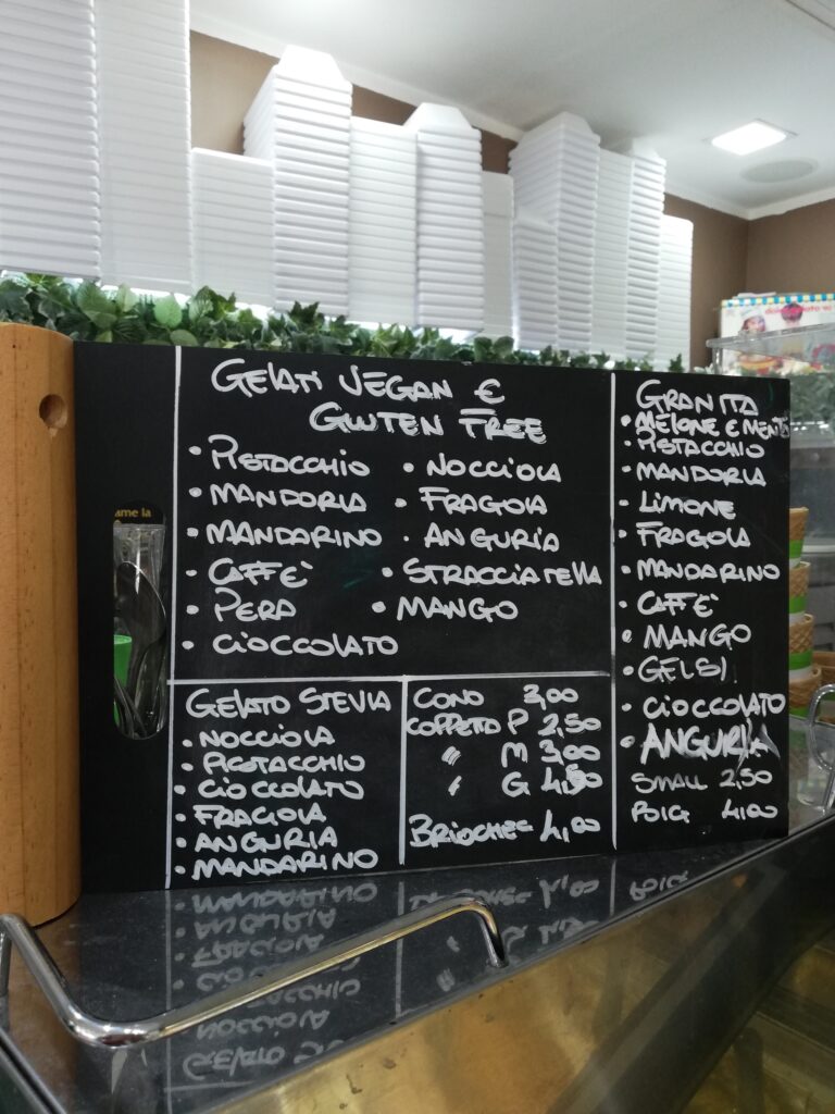 gelateria al cassero Palermo senza glutine